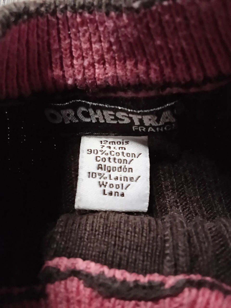 Robe marron mangas compridas Orchestra 12 meses – photo 4